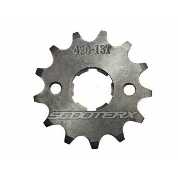 Mx-M #420 13 teeth 20mm Engine Sprocket for 50cc 70cc 110cc 125cc ATV Dirt Bike Go Kart Pit Bike 4 Wheeler Quad Bikes